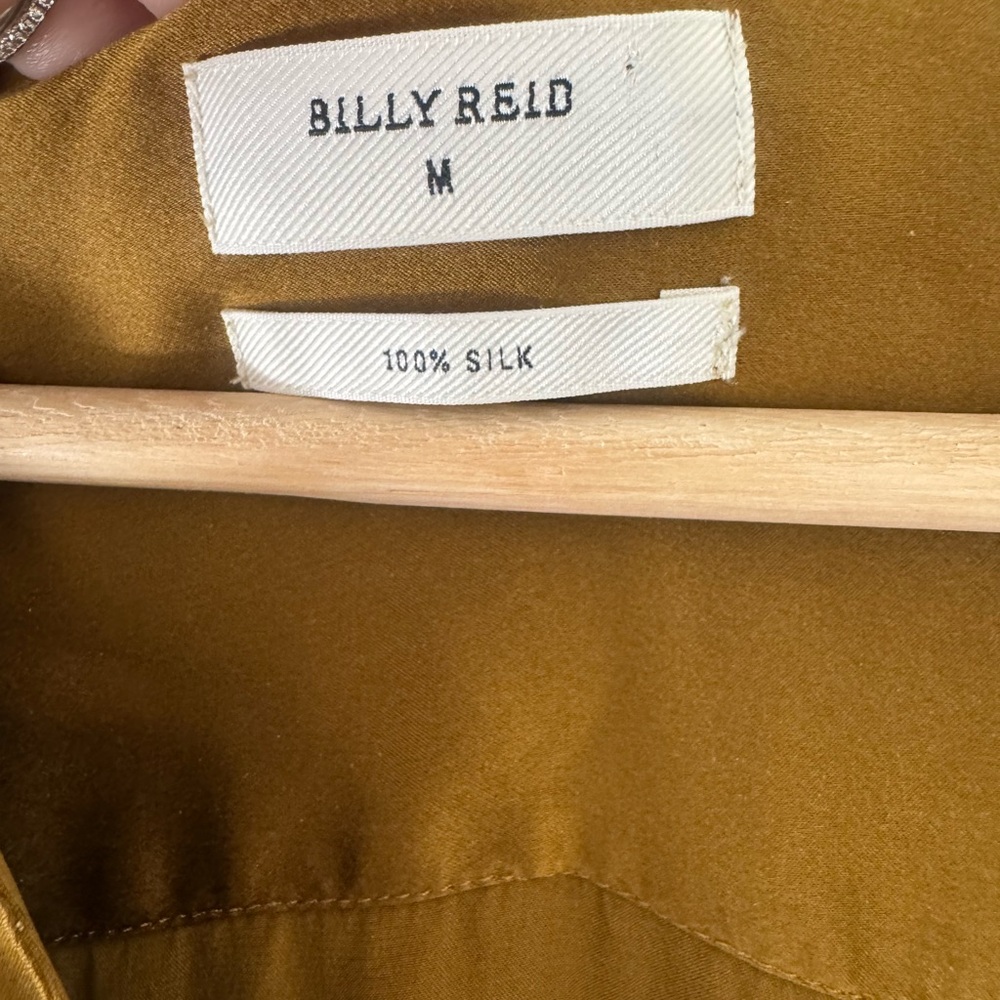 Billy Reid Mustard 100% Silk Dress - Picture 2 of 9